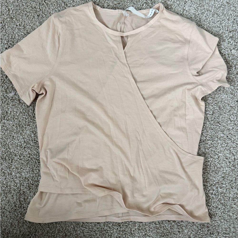 lululemon athletica Beige Short Sleeve Top